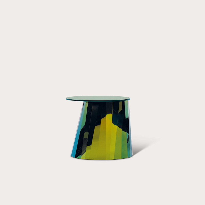 In studio photograph of Pli Side Table Low