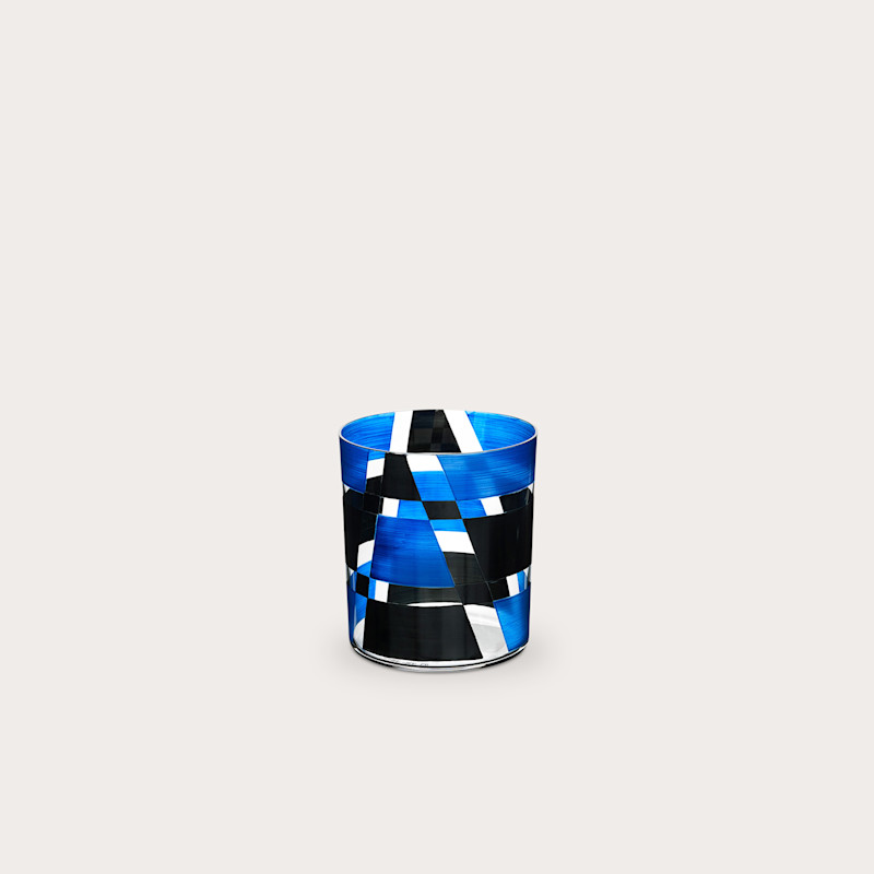 In studio photograph of DOF Tumbler Light Neo Enamel Painted VIII-VIII-II