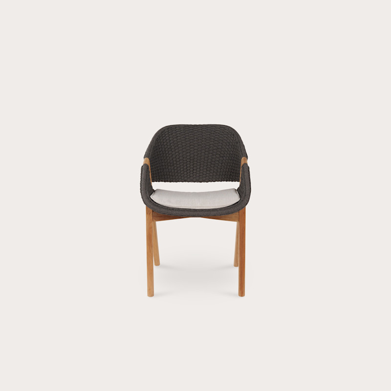 In studio photograph of ELIO Armchair