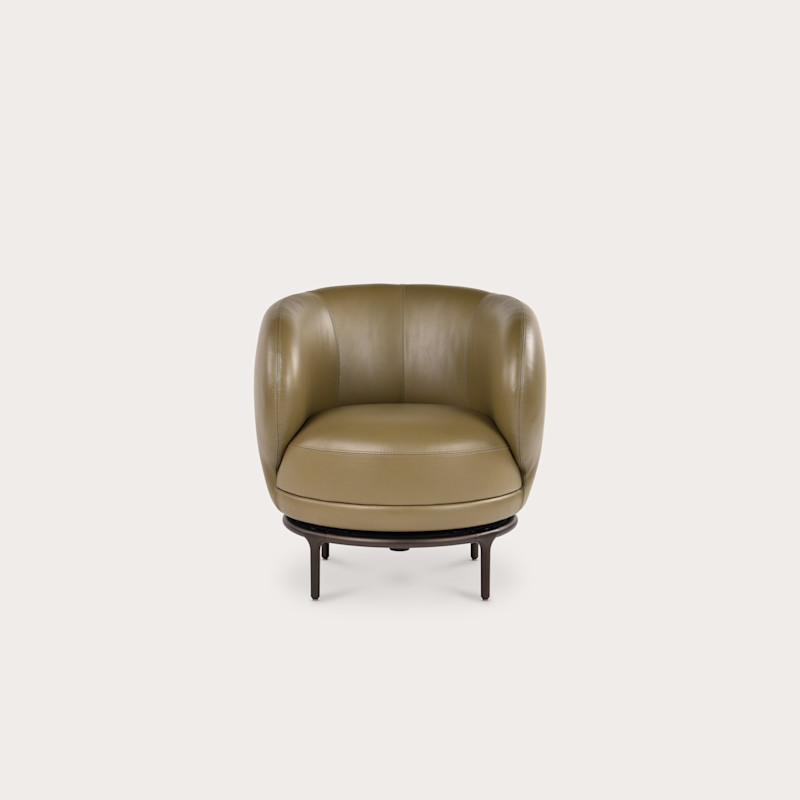 In studio photograph of Vuelta Armchair 72 Swivel
