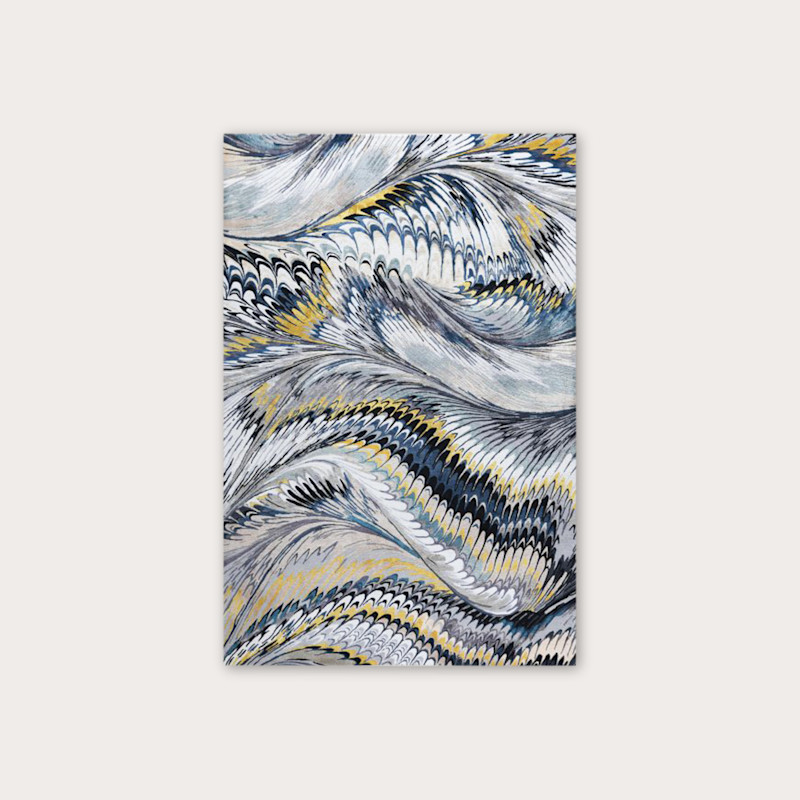 In studio photograph of Feather Marble Midnight