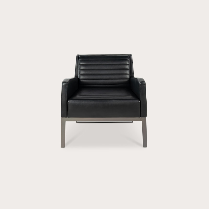 In studio photograph of Fleet Street Lounge Chair Tufted
