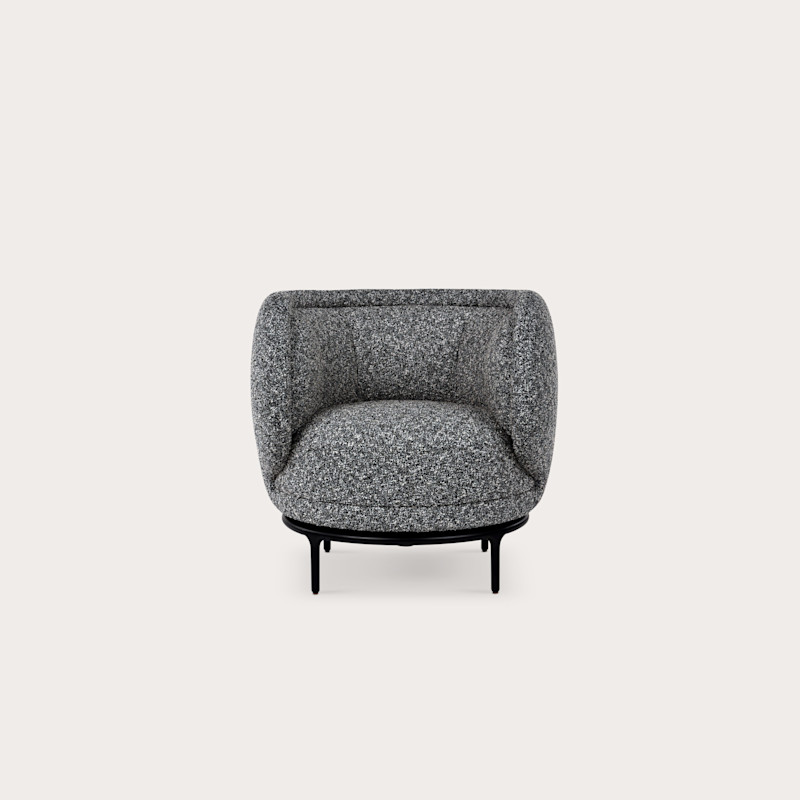 In studio photograph of Vuelta Armchair 80 Swivel