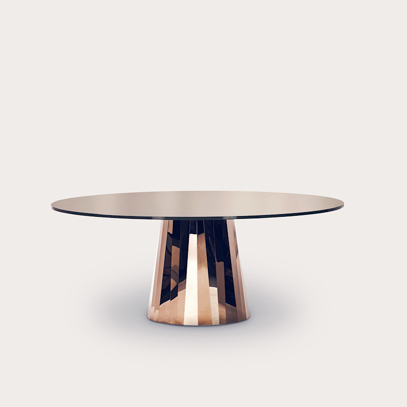 In studio photograph of Pli Table