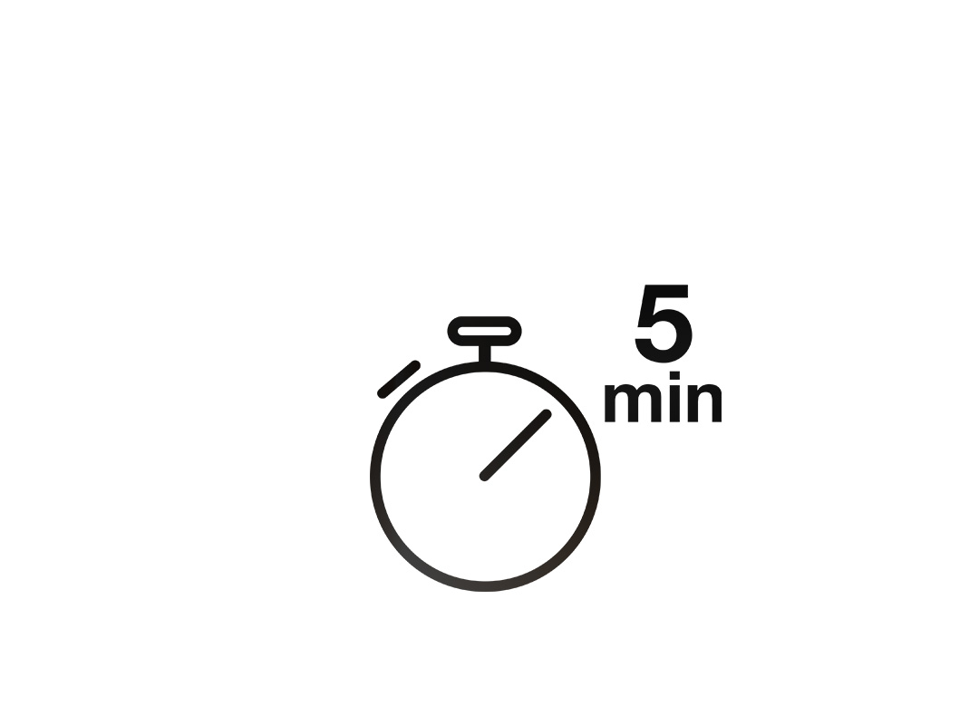 5 min. pentru o încărcare rapidă