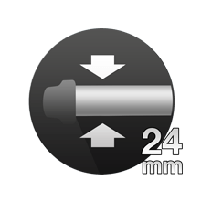 24 mm wide barrel