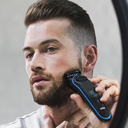 Comb and trim your beard to 10 mm