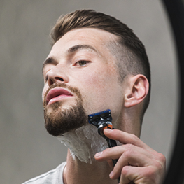 Clean shave your face to emphasise your Goatee
