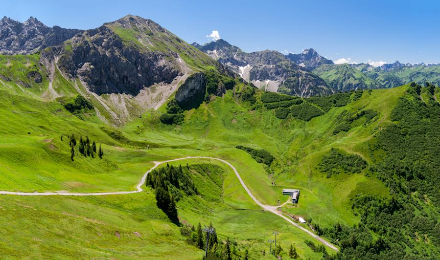 Berggipfel Kleinwalsertal, Riezlern, Vorarlberg, Alpen