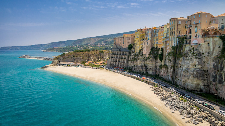 Strand Tropea, Kalabrien