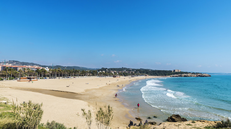 Strand Tarragona, Costa Dorada, Spanische Mittelmeerküste