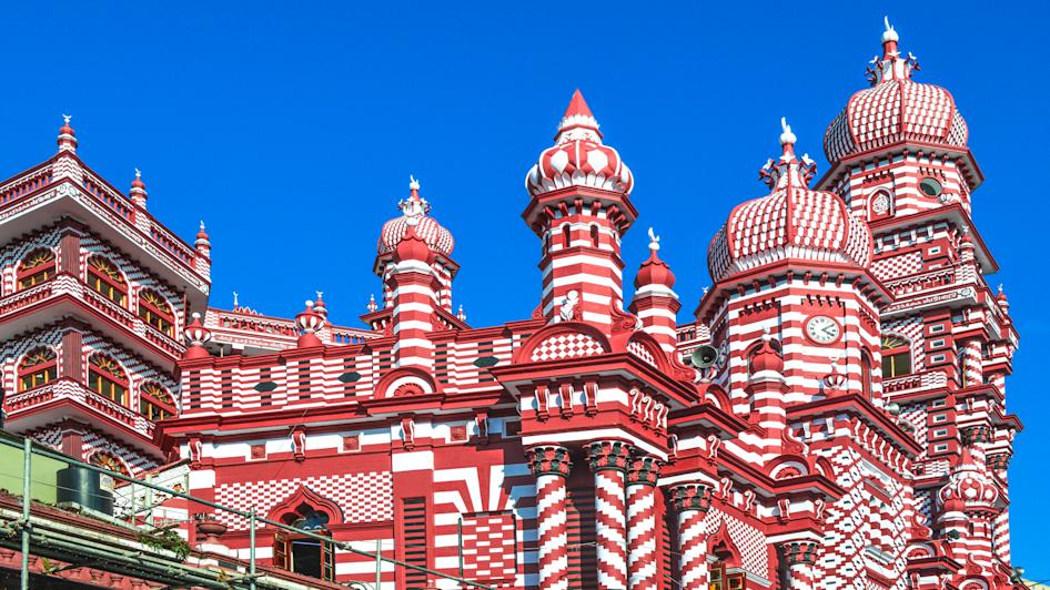 Moschee Jami Ul-Alfar, Colombo, Sri Lanka Westküste