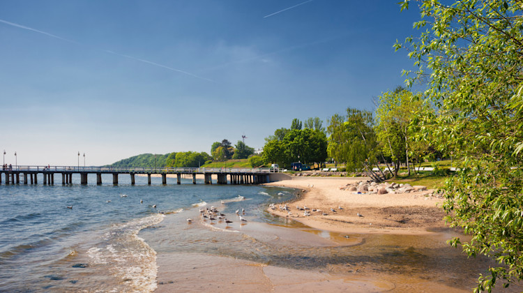 Strand und Steg, Gdynia, Danziger Bucht