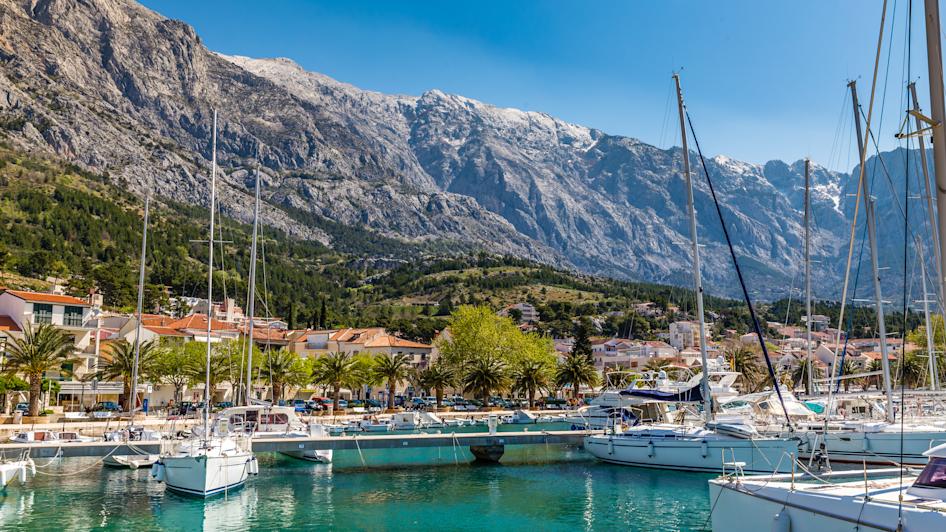 Biokovo-Gebirge, Baška Voda, Dalmatien, Kroatien