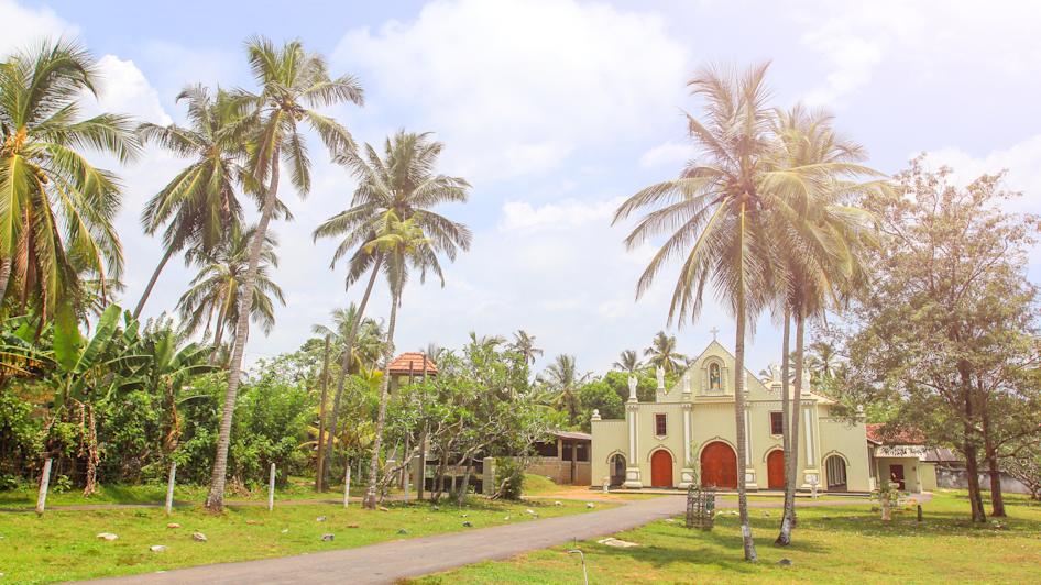Kirche Wadduwa, Sri Lanka Westküste