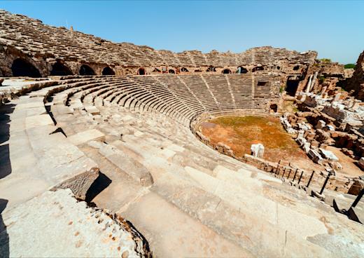 Amphitheater in Side, Side, Türkei