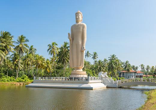 Tsunami Denkmal & Buddha, Hikkaduwa Sri Lanka Südküste