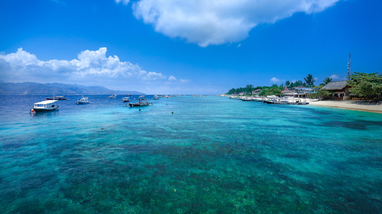 Küste Gili Trawangan, Lombok