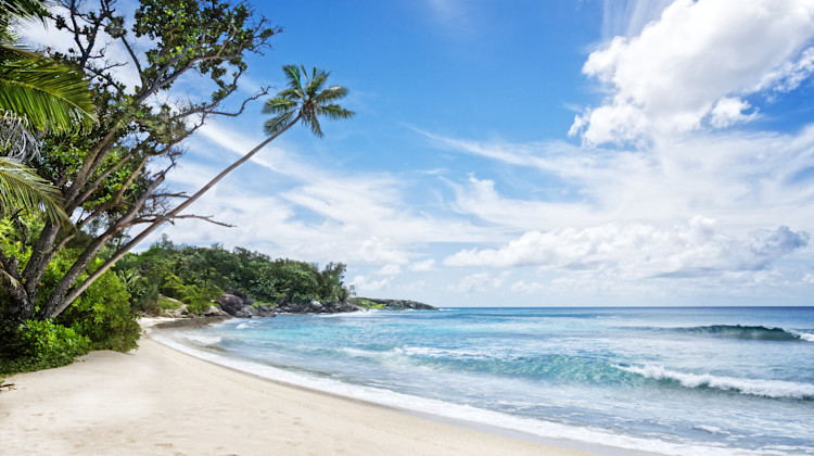 Strand Silhouette Island, Seychellen