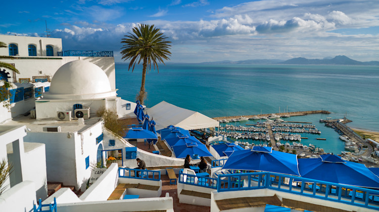 Sidi Bou Said, Nordtunesien, Tunesische Mittelmeerküste