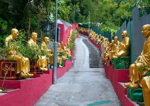 Temple of 10.000 Buddhas, Kowloon, Hongkong