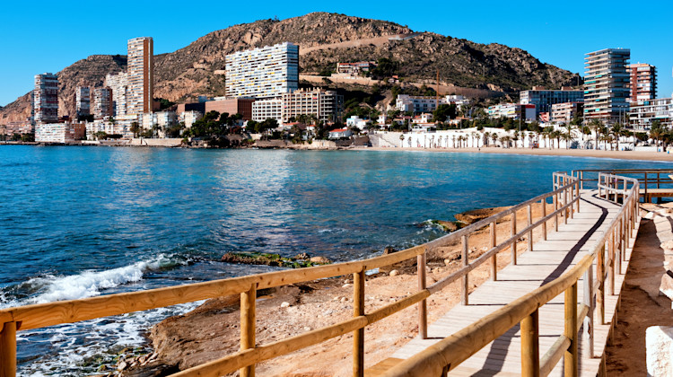Playa de la Albufereta, Alicante, Costa Blanca