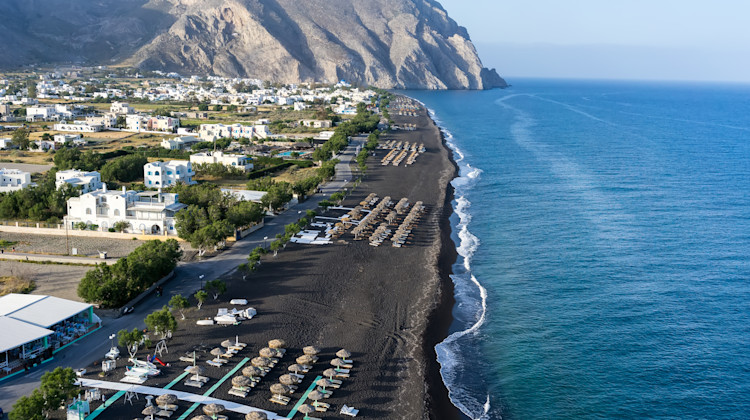 Perissa Beach, Perissa, Santorin