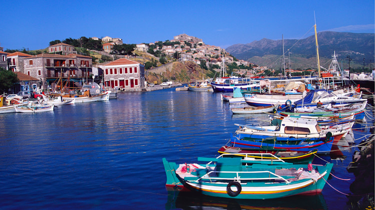 Hafen Molyvos, Lesbos, Nördliche Ägäis