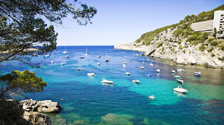 Bucht Portinatx, Ibiza, Balearen