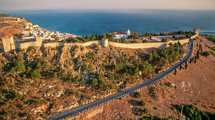 Burg Castelo de Sesimbra, Sesimbra, Lissabon Küste