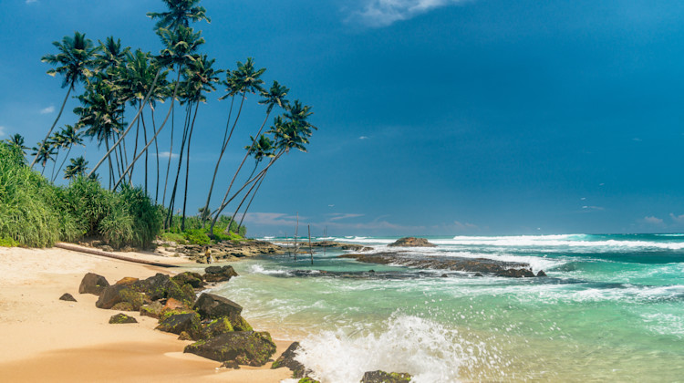 Küste Kaggola, Sri Lanka Südküste