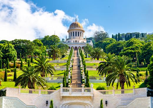 Die Hängenden Gärten der Bahai, Haifa, Mechoz Cheifa / Bezirk Haifa