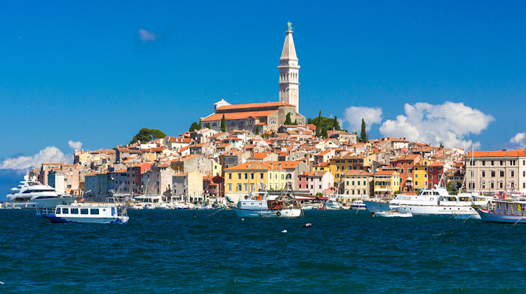 Rovinj mit Kirche der Hl. Euphemia, Istrien