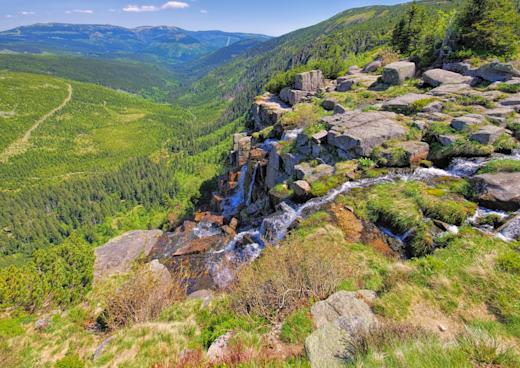 Pantschefall, Špindlerův Mlýn / Spindlermühle, Ostböhmen