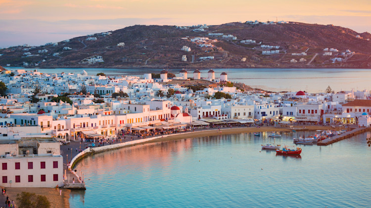 Hafen Mykonos Stadt, Kykladen, Ägäis