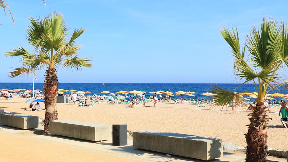 Strand Calella, Katalonien