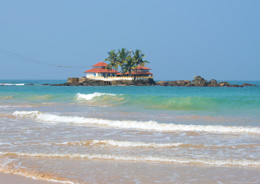 Seenigama Muhudu Viharaya Tempel, Hikkaduwa, Sri Lanka Südküste