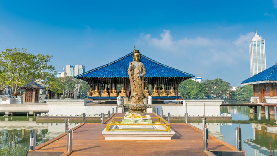 Tempel Gangaramaya , Colombo, Sri Lanka Westküste