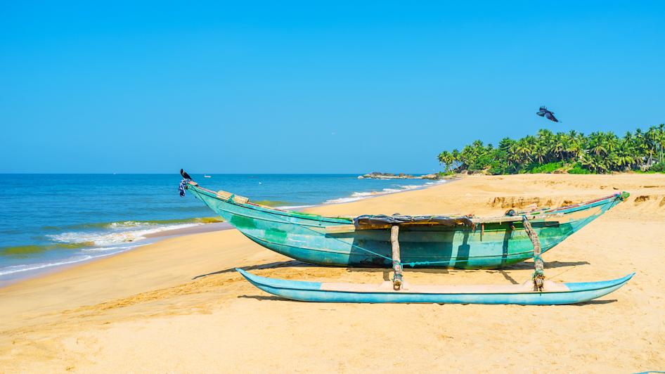 Oruwa-Boot,  Bentota, Sri Lanka Südküste