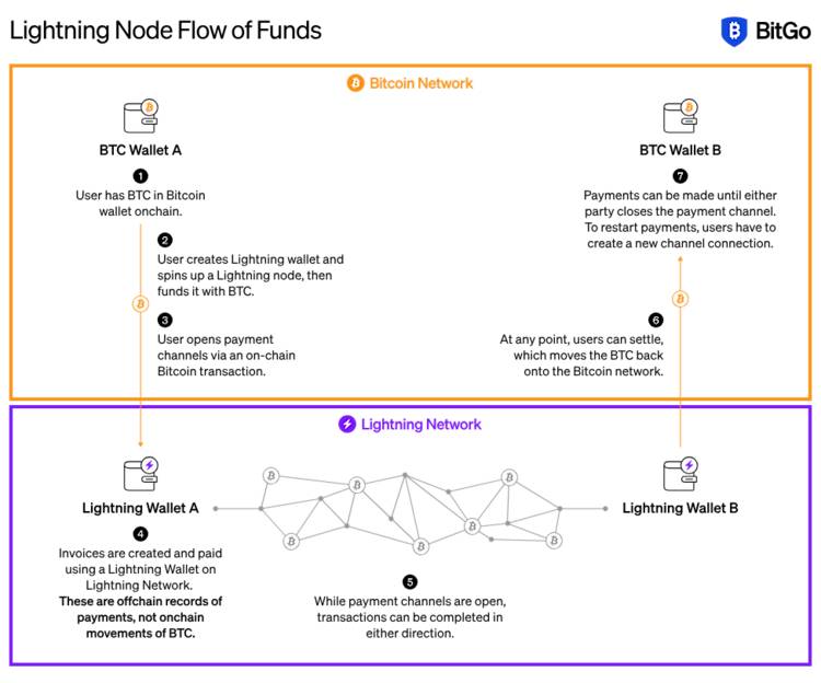 Lightning flow of funds