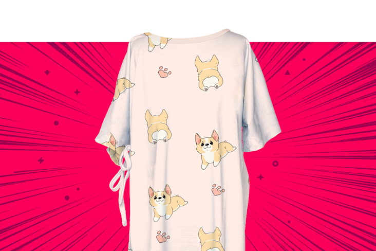 Fandom Gown Render Corgi