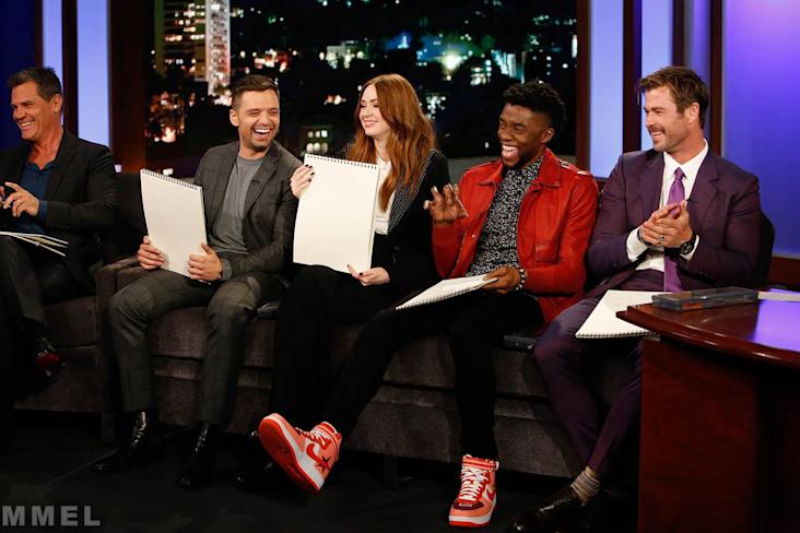 Disney marvel Universe Jimmy Kimmel Chadwick