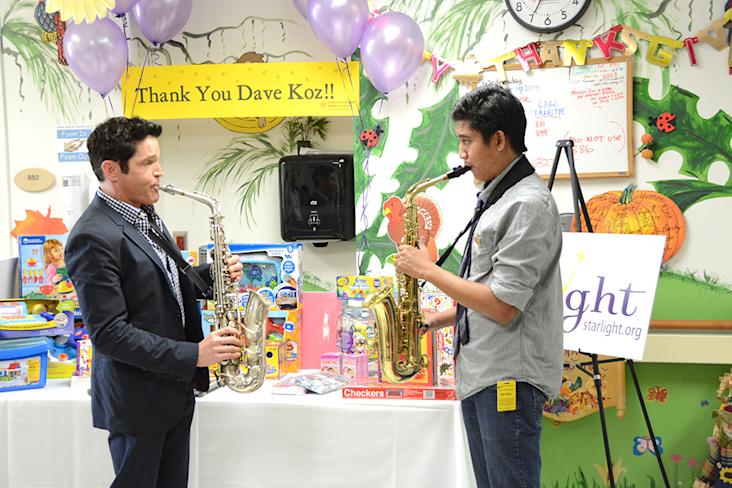 Dave Koz at hospital event