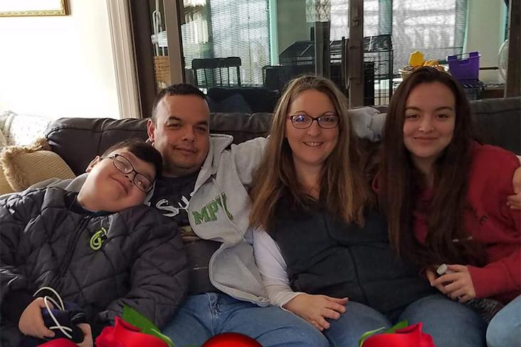 Juan with his family