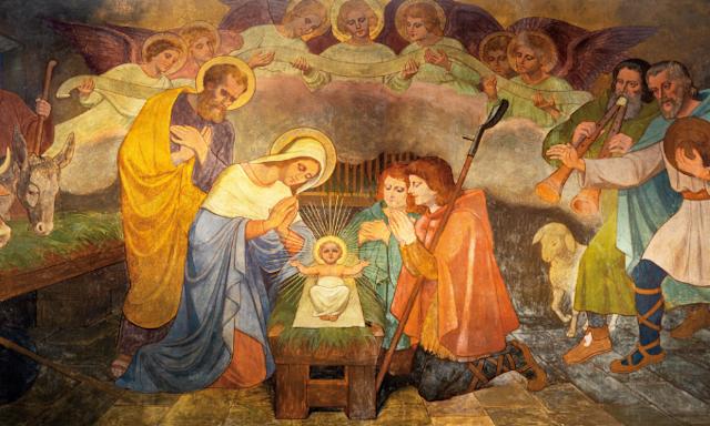 Neuvaine de l'Avent - jour 1 - Adoration des bergers - peinture