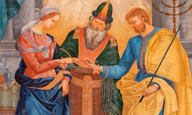 Neuvaine de l'Avent - jour 8 - Mariage de la Vierge Marie et Joseph - peinture