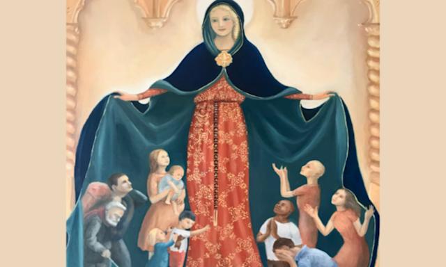 Neuvaine avec saint Jean Eudes Jour 5 - La Vierge Marie prend ses enfants sous son manteau