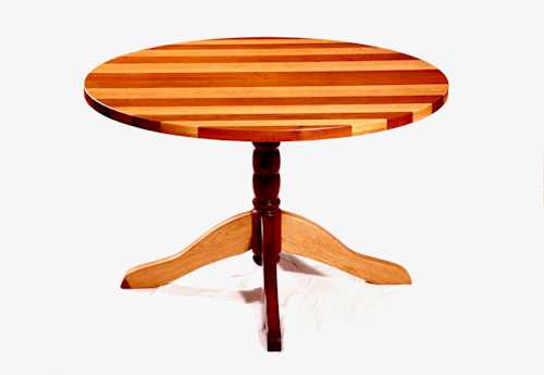 Teak and Oak 6 seater round table Teak and Oak 6 seater round table