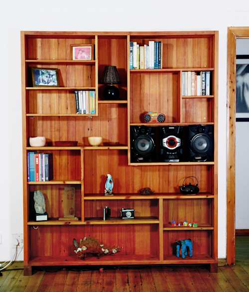 Large Oregon Pine book case Large Oregon Pine book case