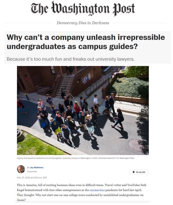 The Washington Post asks why university lawyers are trying to shut us down